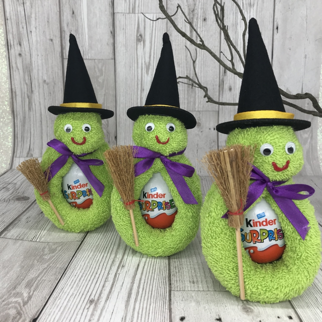 Witch Flanimal™ Halloween trick or treat gift optional kinder egg