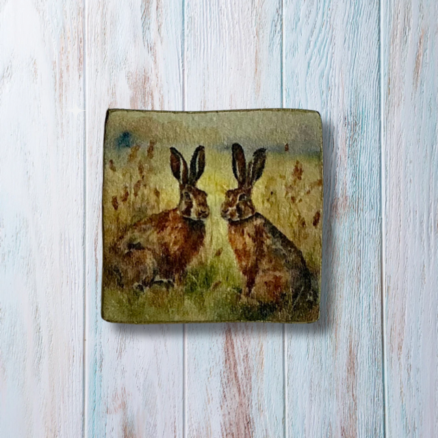 Two Hares Brooch 