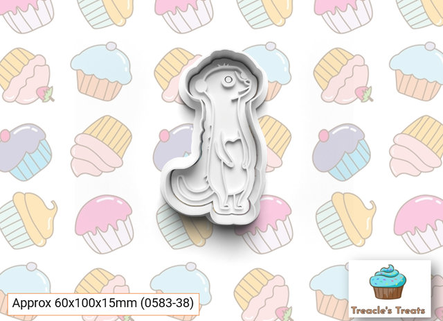 Meerkat Fondant/cookie stamp with cutter 