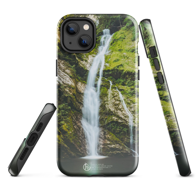 Cover iPhone rigida waterfall nature 02