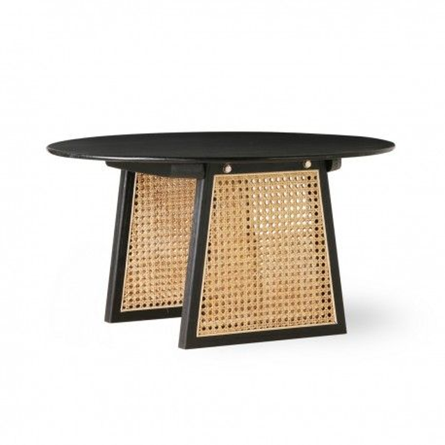 Table basse bois cannage rotin HKliving