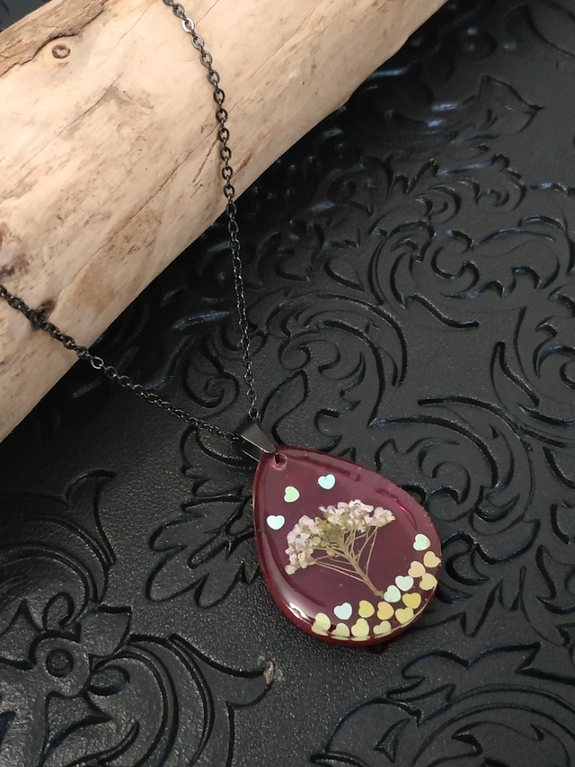 Collier Corbeille d'Argent aux petits cœurs