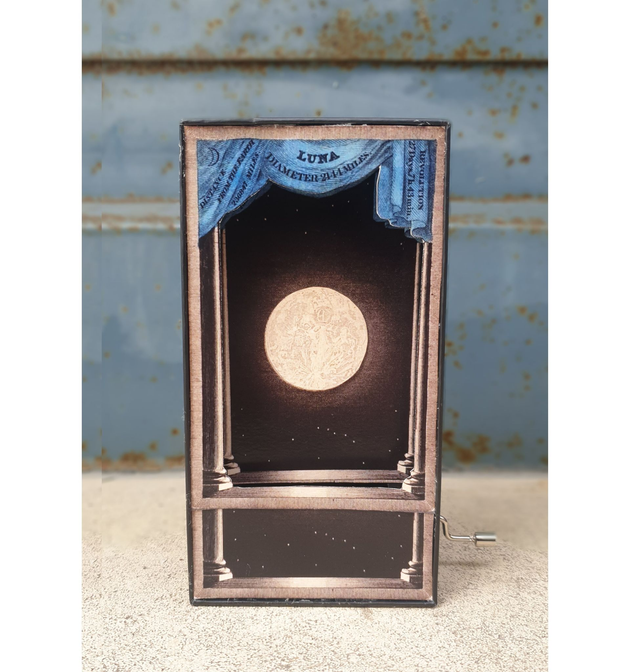 Lune pleine - boîte à musique - pièce unique