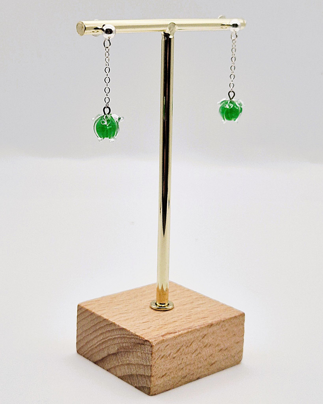 Boucles d'oreilles Clochettes vertes