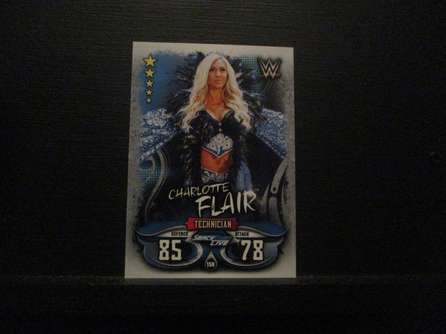Charlotte Flair - Smackdown Live Slam Attax Live Original Trading Card #158