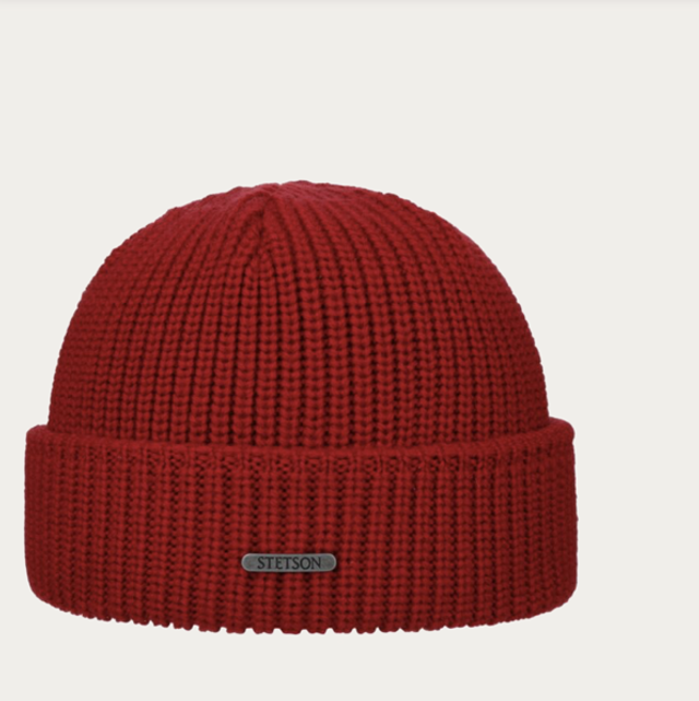 Stetson Beanie Merino Red