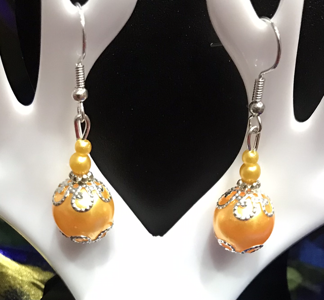Yellow Dangling Earrings- YDE39