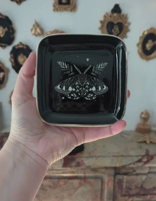Coupelle céramique papillon de nuit