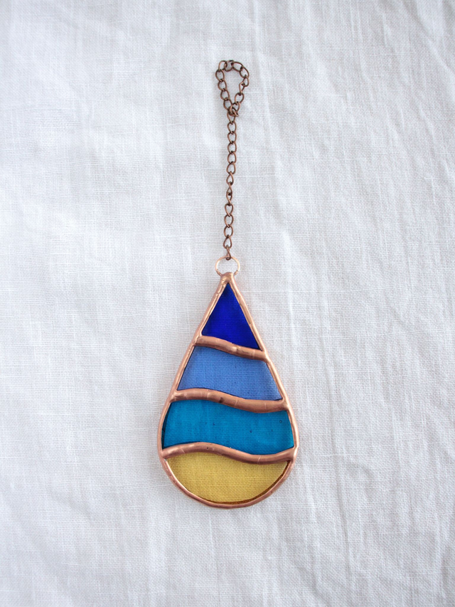 🏖️ Suspension Bord de Mer en vitrail