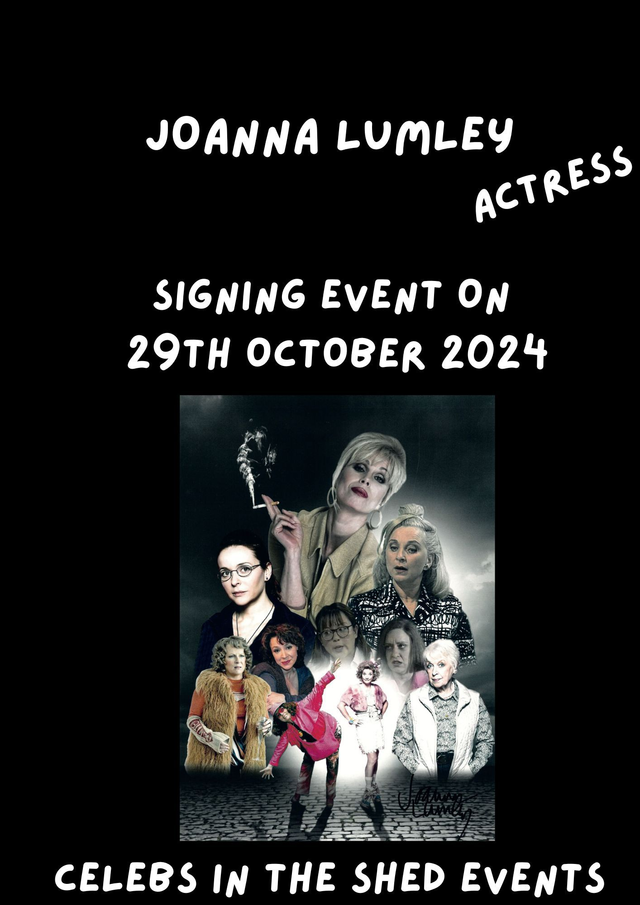 Joanna Lumley Limited Edition Signed Absolutely Fabulous Photograph Print At Our Private Signing On 29th October 2024 BUY NOW