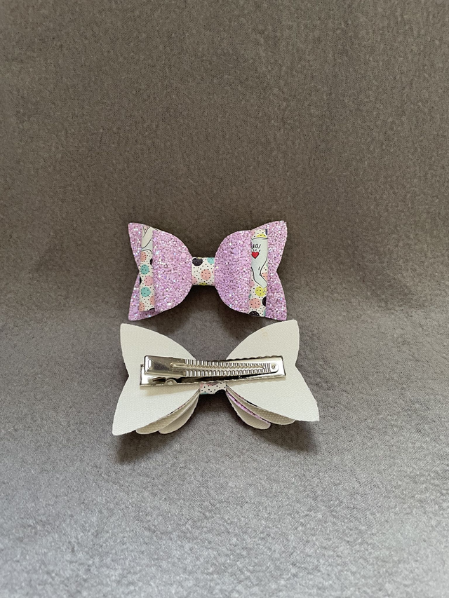 Purple Triple Layer Bow