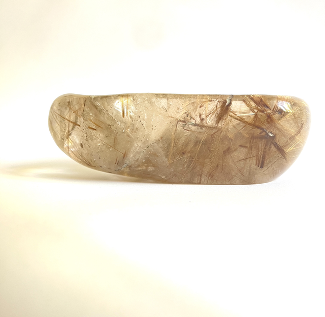 Große Rutilquarz Schale Engelshaar poliert