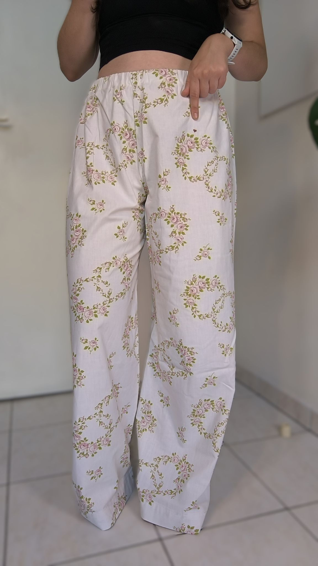 Pantalon couronne de fleurs - Taille 2