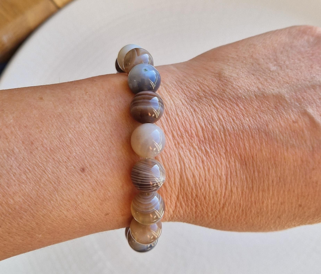 Bracelet AGATE BOTSWANA 10mm