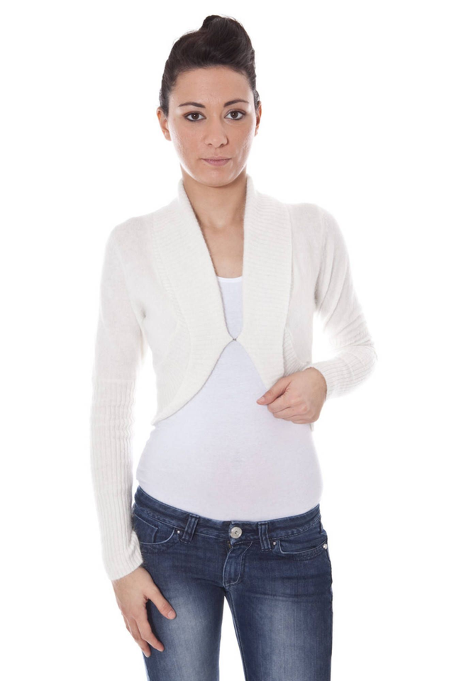 278DATCH COPRISPALLE MANICHE LUNGHE DONNA BIANCO