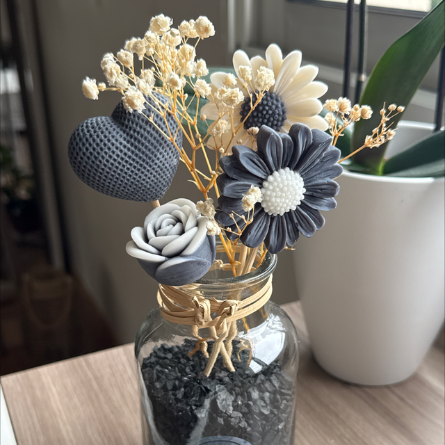 Bouquet parfum violette et rose 