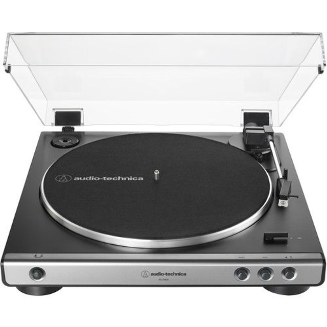 Tocadiscos estéreo Audio-Technica Consumer AT-LP60X (gris plomo y negro)