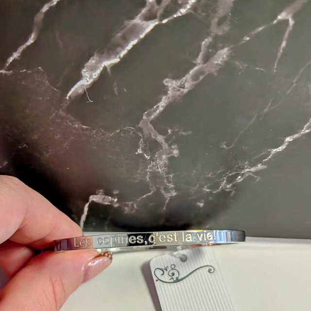 Jonc les copines c&#039;est la vie argenté 