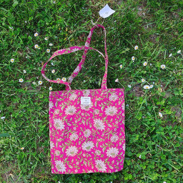 Tote bag rose fushia 
