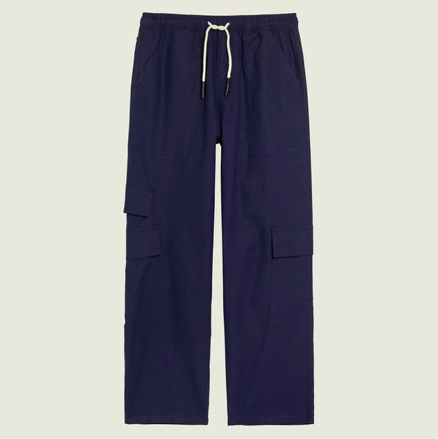 OAS Navy Cargo Linen Pants