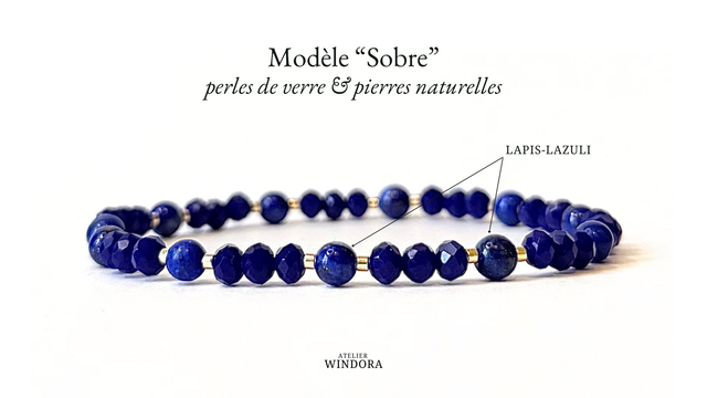 Bracelet | Lapis-Lazuli - Collection | Lot de 3