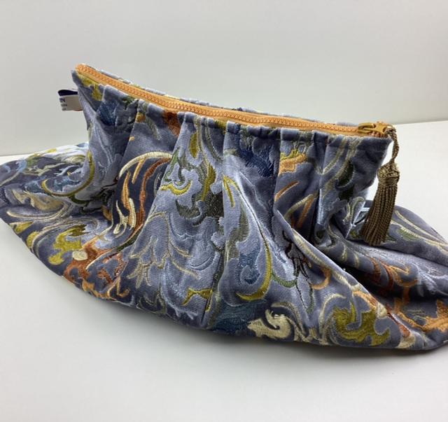 Grande pochette plissée velours 