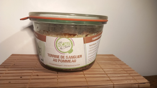 Terrine de sanglier au pommeau 
