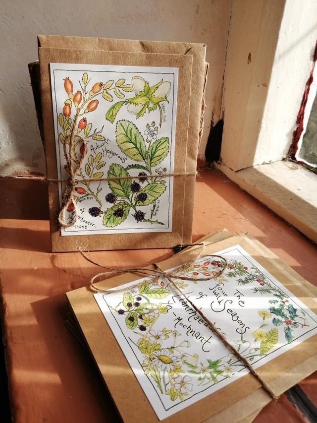 Autumn Hedgerows Greetings Card 