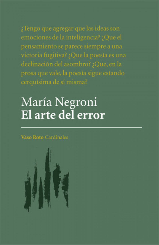 El arte del error - María Negroni