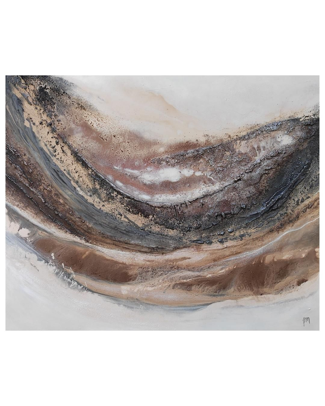 "Sand in my hair and the wind at my back" - 100 x 81 cm