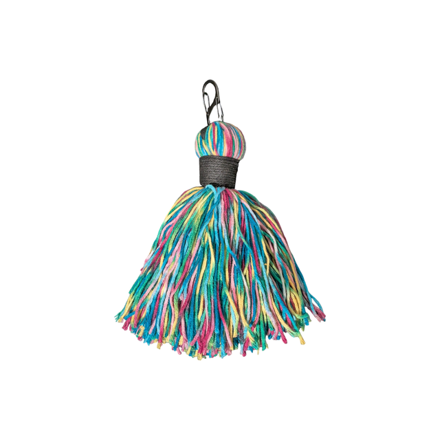 Yellow, White and Blue Mix Tassel