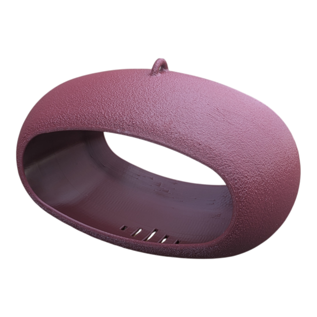 Mangeoire à oiseaux de la nature à suspendre de forme ovale