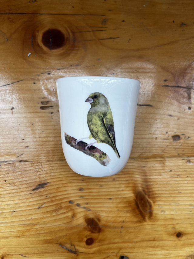 Becher bauchig Grünfink