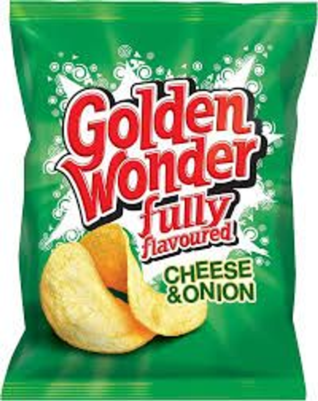 Golden Wonder Cheese &amp; Onion Crisps 32.5g