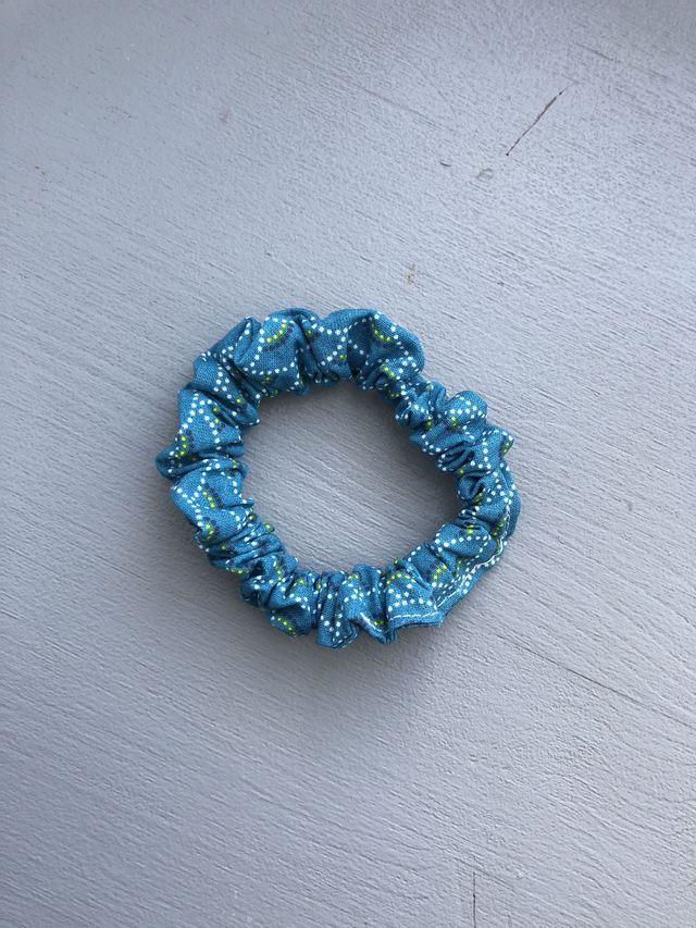 Petit chouchou Vagues Bleu