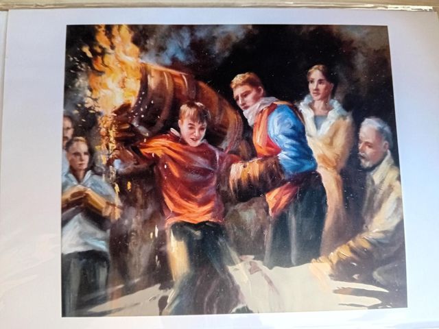 Greetings Card - Early Run