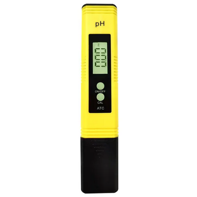 medidor pH + 3 sobres calibración + estuche
