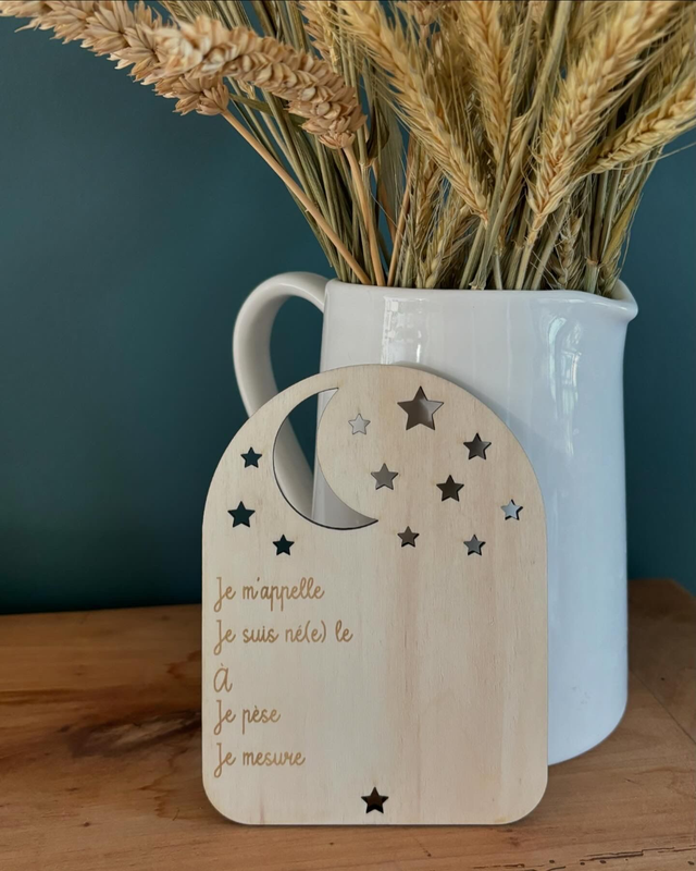 Petit panneau de naissance - Personnalisable