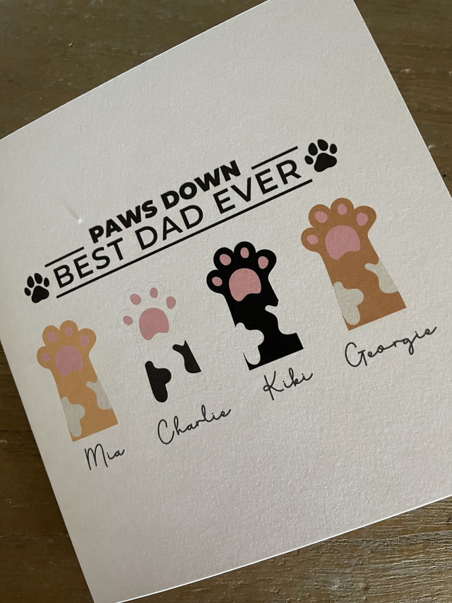 Paws Down Best Dad Ever