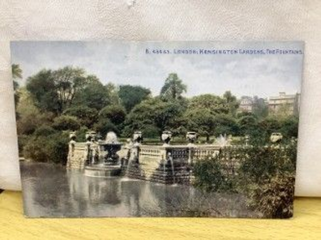 London Kensington Gardens The Fountains,B43463 Celesque Series Photochrom Co Ltd Our Ref A50 £2.50