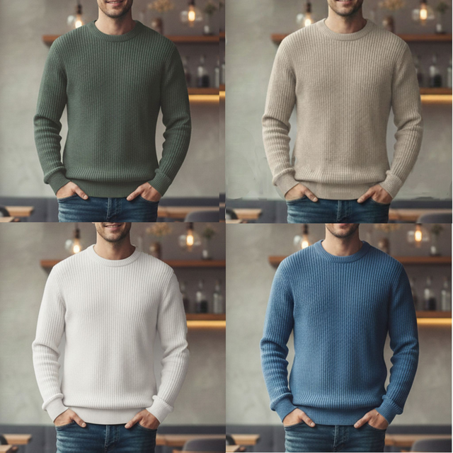 Maglione girocollo slim fit YH801
