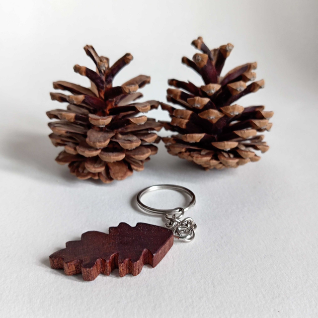 Porte clés feuille de chêne