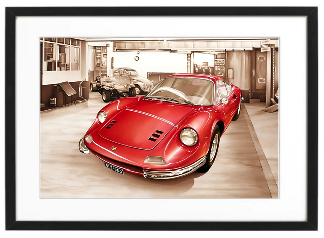Ferrari Dino 246 GT - Framed Print