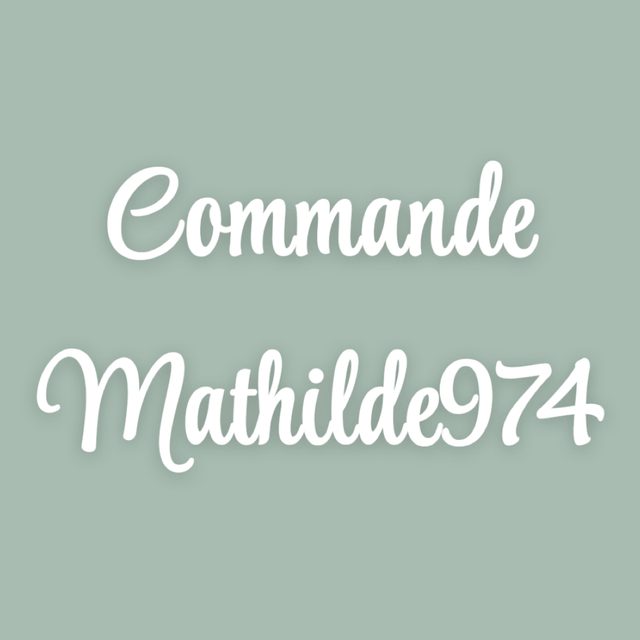 Commande mathilde974