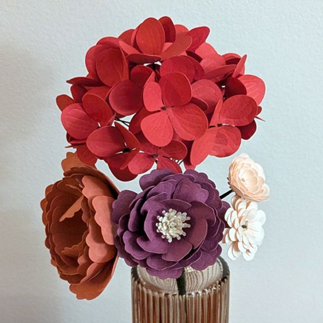 Bouquet Hortensia et pivoines