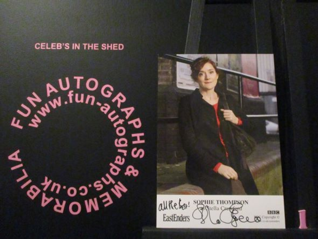 Sophie Thompson (Stella Crawford) Authentic Autographed EastEnders 6x4 Card (1)