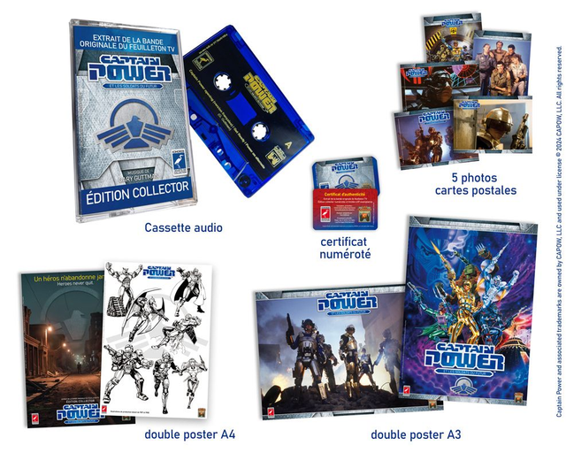 Captain Power et les Soldats du Futur K7 audio Pack COLLECTOR