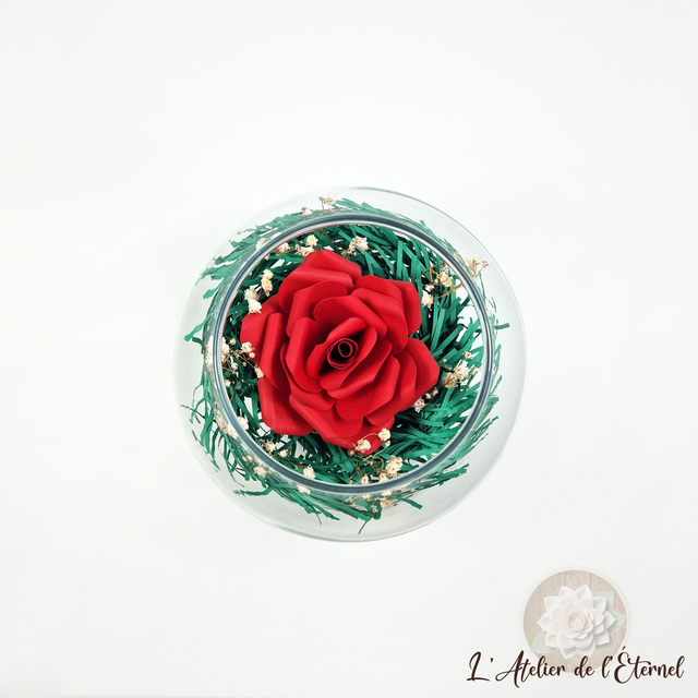 Rose éternelle - Pièce unique Saint-Valentin