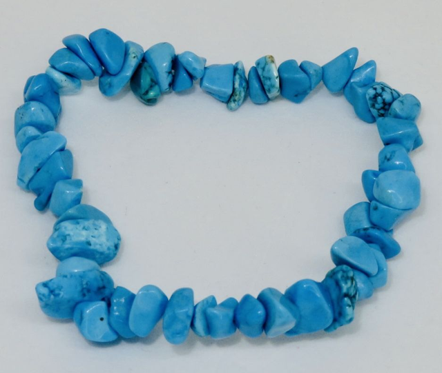 Bracelet baroque Howlite turquoise