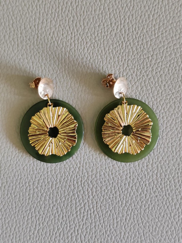 Joha - Boucles d'oreilles Olive